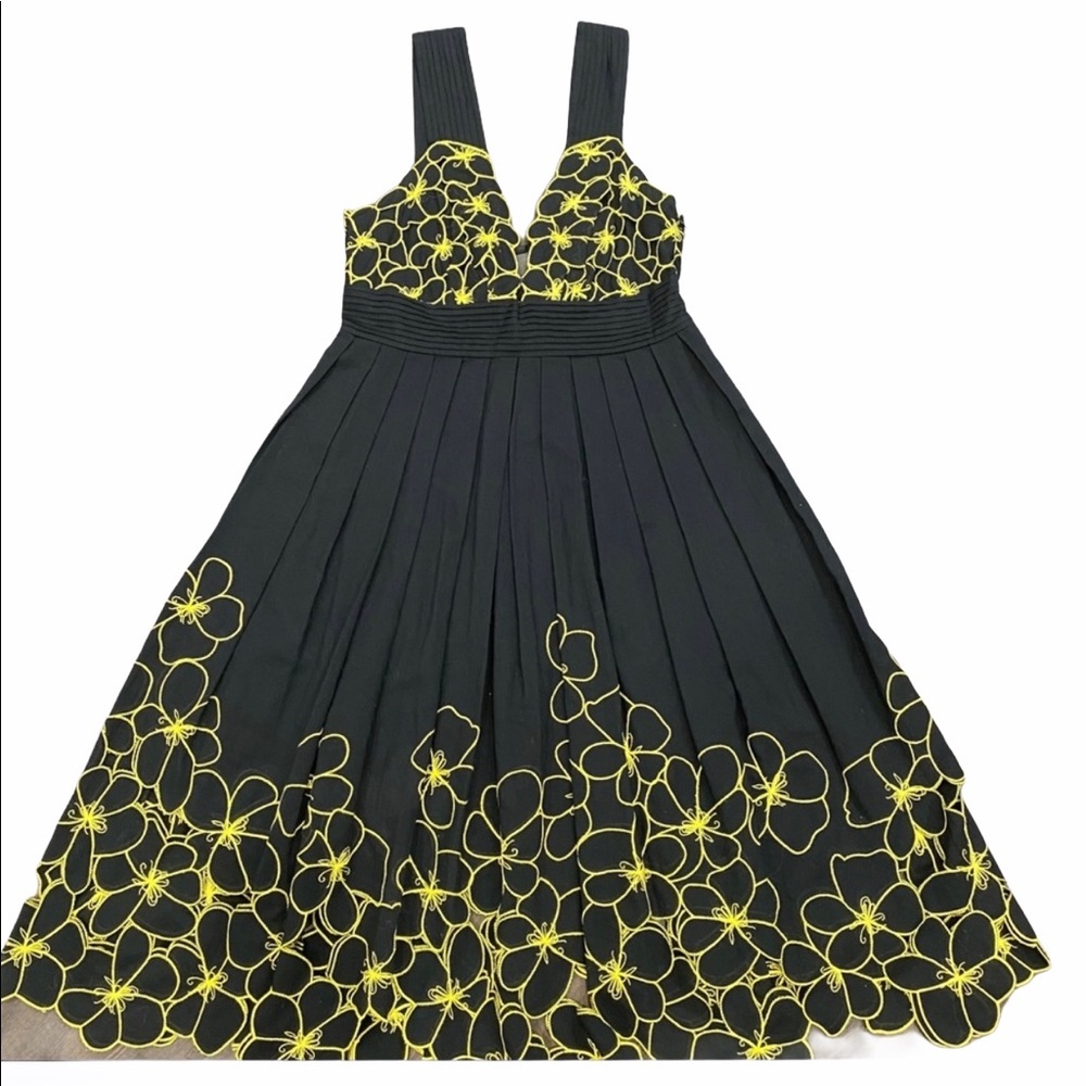CATHERINE MALANDRINO Embroidered Sundress Dress 0